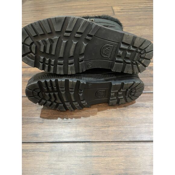 Sorel By Kaufman Canada Black Leather Snow Boots - Picture 4 of 5